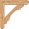 Ekena Millwork Olympic Craftsman Smooth Bracket w/ Offset Brace, Western Red Cedar, 7 1/2"W x 38"D x 38"H BKT0806X38X38OLY04SWR - alternate 4